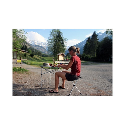 Saliekams galds BasicNature Travelchair Roll Table Small, 70x70 cm