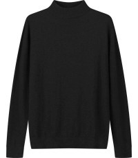 Glo Story Men's Turtleneck Black MMY 4718-1