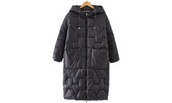 Glo Story Women's Long Jacket Black WMA 5197-2
