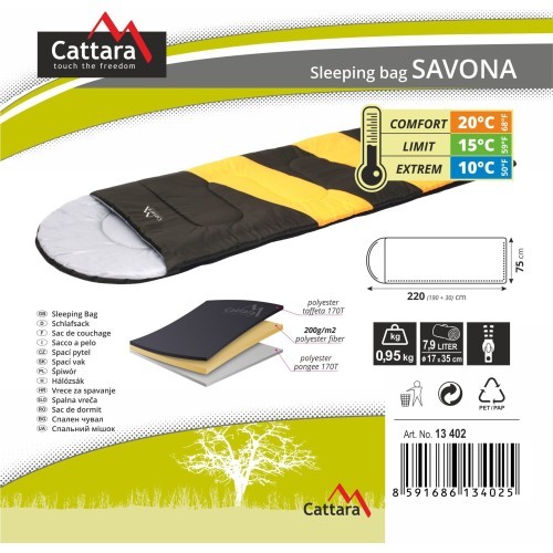 Спальный мешок Cattara Savona +10°C
