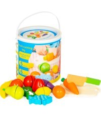 Wooden vegetables and fruits for cutting 13 pieces
