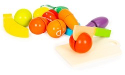Wooden vegetables and fruits for cutting 13 pieces