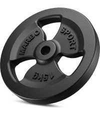 Čuguna svara disks Marbo MW-O15-kier 15 kg