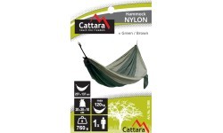 Šūpuļtīkls Cattara neilona - zaļganbrūns 275 x 137 cm