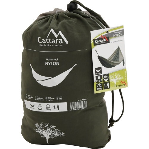 Hammock Cattara Nylon - Green/Brown 275x137cm