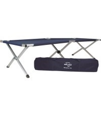 DARK BLUE US STYLE ALU.FOLDING COT W.BAG