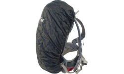 Mugursomas lietus pārvalks Trekmates S, 45 l, melns