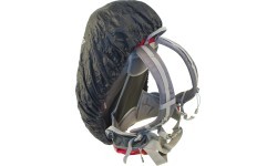 Mugursomas lietus pārvalks Trekmates S, 45 l, melns