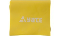 Резинка для фитнеса Yate, 200x12 см, мягкая, жёлтая