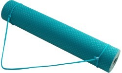 Double Layer Yoga Mat Yate TPE - turquoise/grey