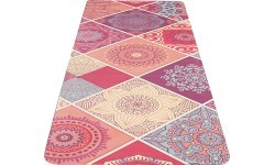 Yoga Mat Yate, Natural Rubber - Pattern A, Pink