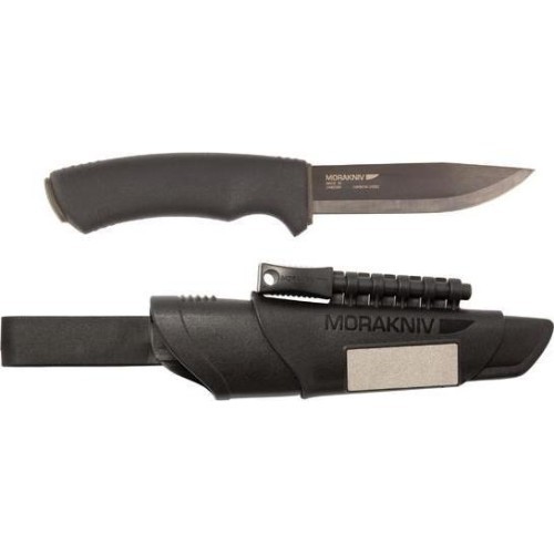 Nazis Morakniv Bushcraft Survival, oglekļa tērauds, melns
