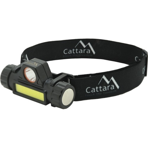 Galvas lukturis Cattara, 120 lm, uzlādējams