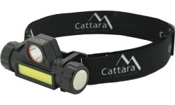 Galvas lukturis Cattara, 120 lm, uzlādējams