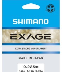 Катушка Shimano Exage, 150 м, 0,225 мм, 4,4 кг, серая