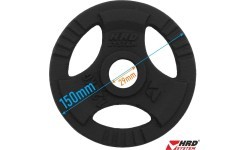Čuguna atsvars ar rokturiem Platinum Fitness Beltor HRD System Line, 1,25 kg, 29 mm