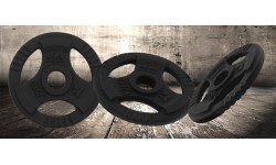 Čuguna atsvars ar rokturiem Platinum Fitness Beltor HRD System Line, 1,25 kg, 29 mm