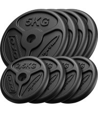 Набор чугунных дисков Marbo Slim, 30 кг / 4x5 кг + 4x2,5 кг