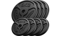 Cast Iron Weights Set Marbo Slim, 30kg / 4x5kg + 4x2.5kg