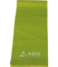 Резинка для фитнеса Yate, 250x15 см, жёсткая, зелёная