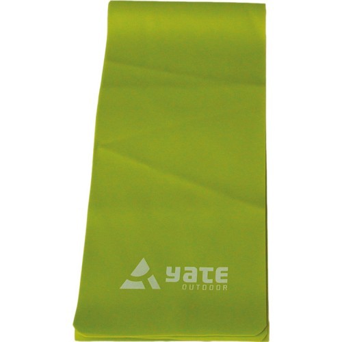 Pretestības gumija Yate, 250x15 cm, cieta, zaļa
