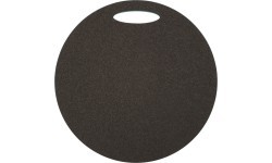 Apaļš sēžamais paklājiņš Yate, 2 slāņu, 35 cm, zaļš/melns