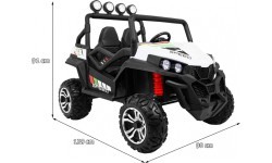 Grand Buggy 4x4 LIFT balts elektromobilis