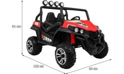 Elektromobilis Grand Buggy 4x4 LIFT, sarkans