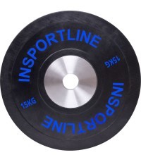 Olimpiskais šķēpmešanas svars 50mm inSPORTline BumperPlate 15kg
