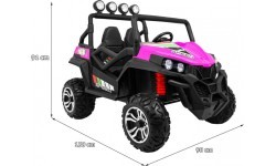 Elektromobilis Grand Buggy 4x4 LIFT Pink