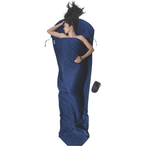 Вкладыш в спальный мешок Cocoon Mummy Liner, микрофибра, синий