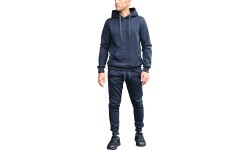 J.Style Men's Fleece Sports Suit Blue 68C10381-25