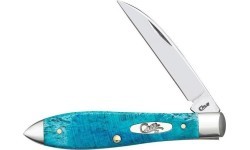 Folding Knife Case SS Tear Drop, Blue