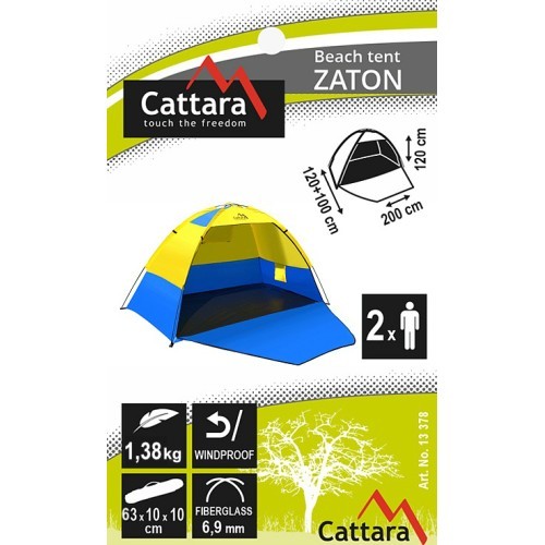 Beach Tent Cattara Zaton, 200x120x120cm
