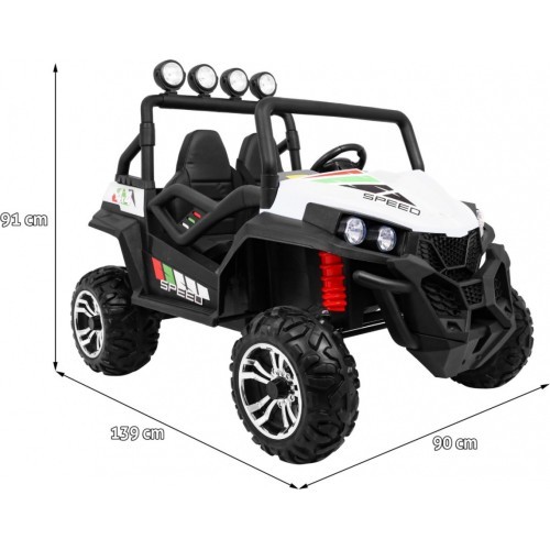 Elektromobilis Grand Buggy 4x4 LIFT STRONG, balts