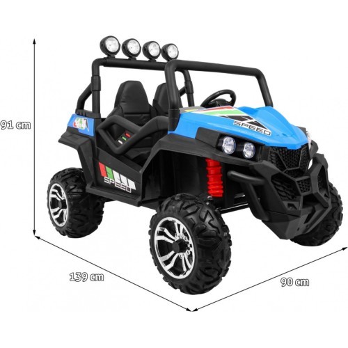 Elektromobilis Grand Buggy 4x4 LIFT STRONG, zils