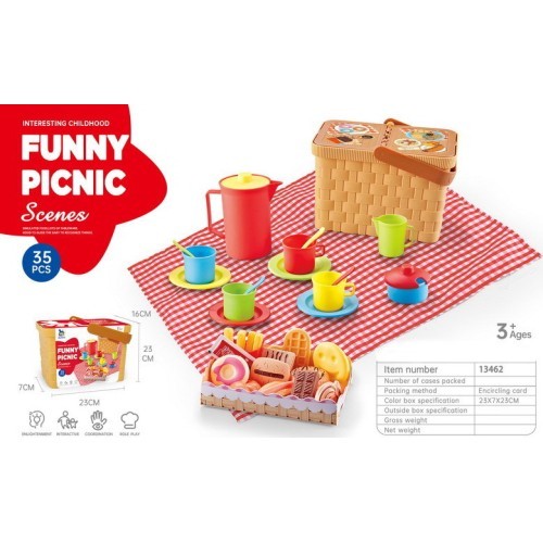Piknika komplekts, 35 daļas