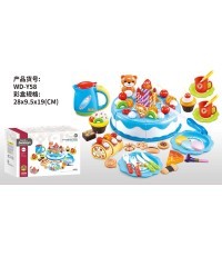 Birthday Party Cake Set Blue