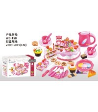 Dzimšanas dienas svinību komplekts Cake Pink