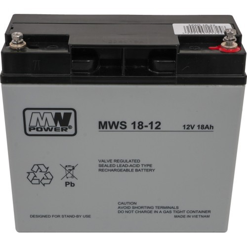 Vehicle parts battery 12V/18AH