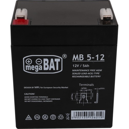 Akumulators 12 V/5 Ah
