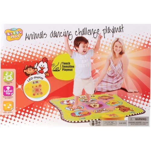 Dejojošais Twister paklājs ar dzīvniekiem
