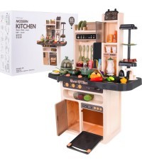 Bērnu virtuvīte KitchenEtte ar tekošu ūdeni, 65 daļas