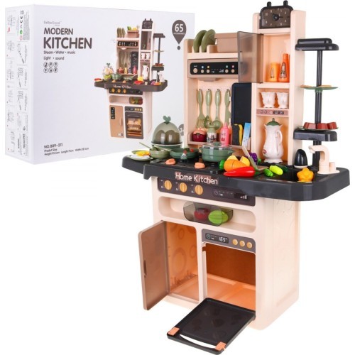 Bērnu virtuvīte KitchenEtte ar tekošu ūdeni, 65 daļas