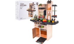 Bērnu virtuvīte KitchenEtte ar tekošu ūdeni, 65 daļas
