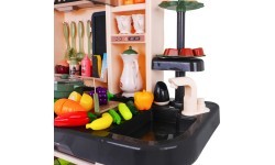Bērnu virtuvīte KitchenEtte ar tekošu ūdeni, 65 daļas