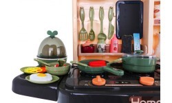 Bērnu virtuvīte KitchenEtte ar tekošu ūdeni, 65 daļas