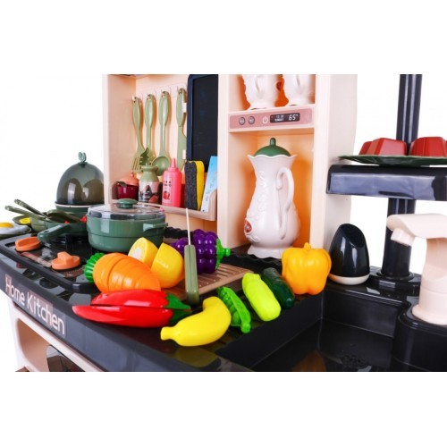 Bērnu virtuvīte KitchenEtte ar tekošu ūdeni, 65 daļas