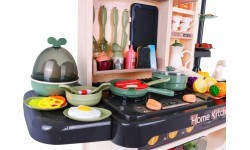 Bērnu virtuvīte KitchenEtte ar tekošu ūdeni, 65 daļas