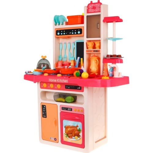 Детская кухня KitchenEtte с краном и водой, 65 предметов
